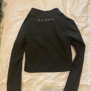 Balance athletica-cropped zip up